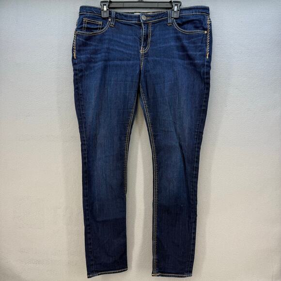 BKE Denim - BKE Jeans Women's 34Rx31.5 (18) Dark Blue Payton Skinny Leg Preppy Normcore